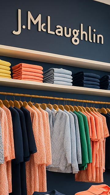 do a 600 x 900 image of just the inside of a J.mclaughlin store
