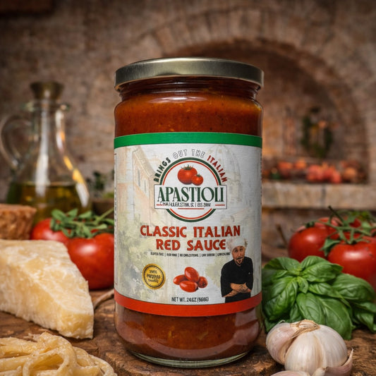 Classic Italian Red Sauce 24oz Pasta Sauce | All Natural | Gluten Free | No Cholesterol | Low Sodium