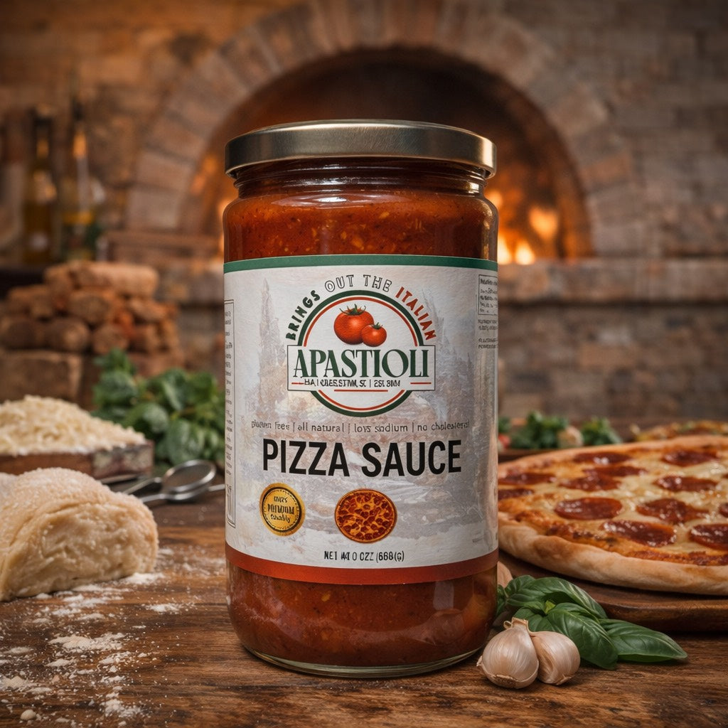 Authentic New Haven Style Pizza Sauce | All Natural | Gluten Free | Low Sodium | No Cholesterol