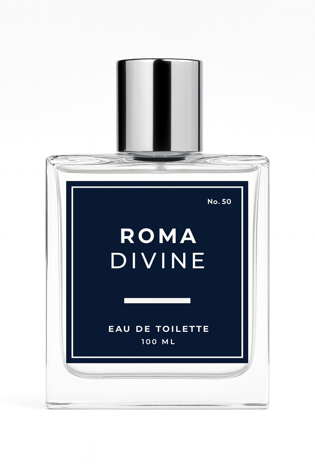 Roma Divine eau de toilette bottle on a white background